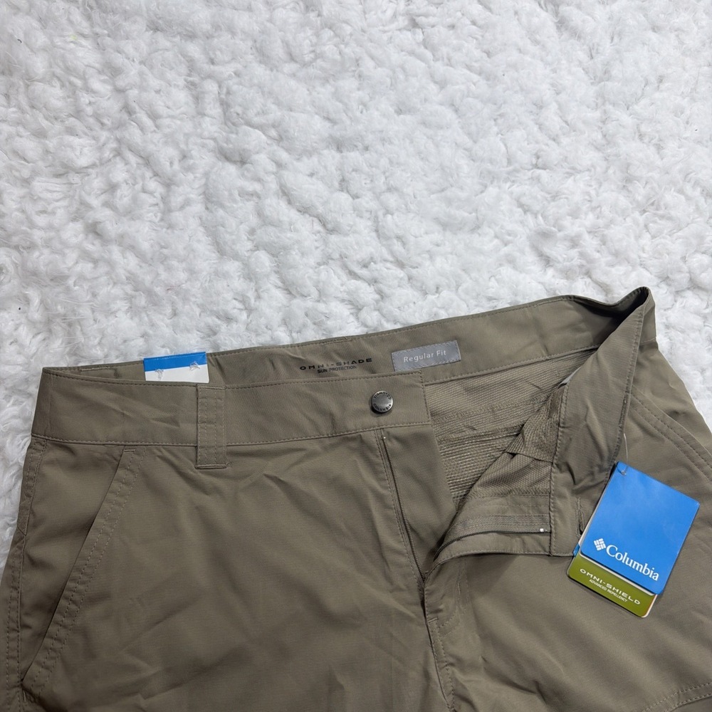 Columbia Men's Kestrel Trail Stretch Pants Size 34 Khaki Beige Tan Packable New!